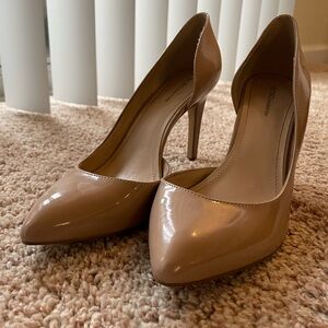 BCBGeneration Nude Patent Heels